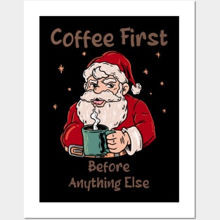 COFFEE WITH SANTA Posters and Art